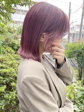 ロワンバイアルティナ 横須賀中央店(Rowan by artina) ローズブラウン/ダークレッド/モーブピンク/ハッシュボブ