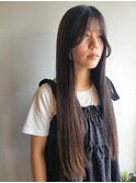 ロング×マロンブラウン