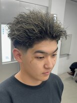 ロンド ローガン 名駅(Lond LOGAN)&nbsp;フェード×ピンツイストオールバック×金フルメッシュ