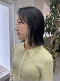 黒髪カタログ/クラゲヘアー/オリーブグレー/一宮/レイヤーカット