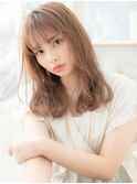 ★ミルクティーアッシュ大人可愛い抜け感毛先パーマ20代30代★1