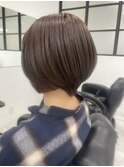 アッシュベージュ/大人ショート/大人可愛い