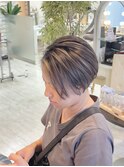 20代30代人気ハンサムショート透明感ハイライト
