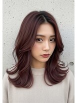 フルショウ 苦楽園店(FURUSHO)&nbsp;ココアブラウン/ミディアムレイヤー/ハッシュカット