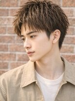 アクシス 津田沼(AXIS) チョコレートブラウンツイストマッシュ茶髪ワイルド旅行流行