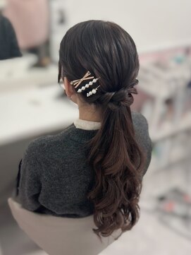 ヘアセットサロン ミント(Hair set salon MINT) ローポニーテール☆