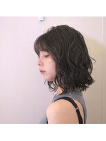 パッセージ ダブリュー 八幡山(hair make passage .w) ミディアムパーマ