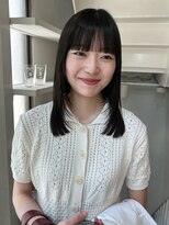 カシェ ナカザキ(CACHE NAKAZAKI)&nbsp;透明感カラー/レイヤーカット/重めバング