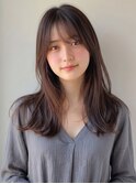 ブリーチなし髪質改善艶髪チョコレートブラウン透明感夏カラー