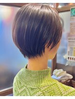 ハピネス クローバー 学園前店(Happiness CLOVER)&nbsp;ショートボブ×髪質改善×白髪ぼかし60ナチュラルショート