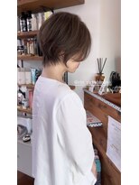 ヘアーサロン凛&nbsp;ショートヘア×白髪ぼかしハイライト