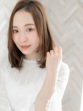 ローマ ギンザ(ROMA Ginza) 【ROMA】白髪染めも◎大人かわいいラベージュレイヤーセミディ