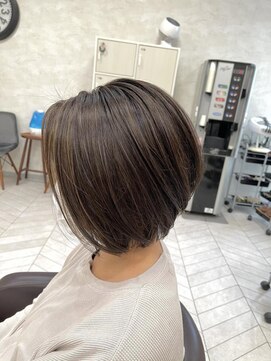 ヘアメイクガーデン(HairMake GARDEN) ボブ×ハイライト