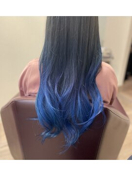 リ ヘアーデザイン(Re: hair Design) グラデーションブルー