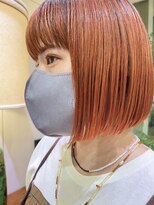 インビテーション 名古屋(invitation)&nbsp;◎ぱつっとボブ/可愛いオレンジカラー！