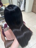 フォルテ 城北店 韓国前髪×カーキグレージュカラー