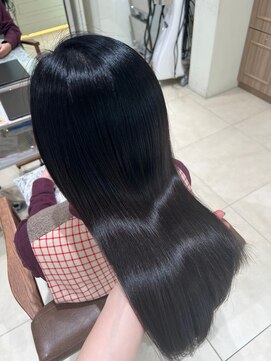 フォルテ 城北店 韓国前髪×カーキグレージュカラー