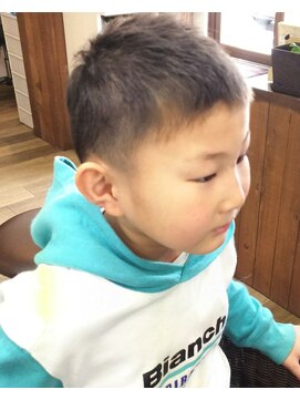 ヘアーサロン プアメリア(Puamelia) キッズカットおしゃれ刈り上げベリーショートナチュラル