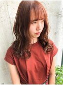 大人かわいい20代30代40代小顔ショコラベージュ１Zina船橋