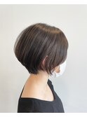 丸みショート/小顔補正立体カット/うるツヤ