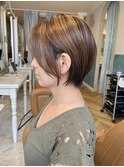 【春日美月】ハイライトで立体感◎短すぎないショート