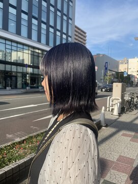 ボアップ(boappu) #ブルーブラック#ボブ