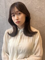 アース 三軒茶屋店(HAIR&MAKE EARTH) 三軒茶屋_レディース_セミロング_くびれ巻き_コテ巻き_ブラウン