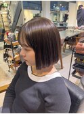 レイヤーボブ　ミニボブ　切りっぱなしボブ　レイヤーボブ