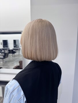 ペレ 栄店(PELE) デザインカラー/レイヤーカット/ウェットヘア/オリーブベージュ