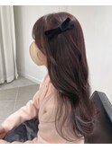 ☆リボンアレンジ ラベンダーピンクカラー 学割U24☆