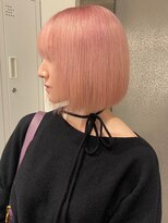 ベレーザ 渋谷(BELEZA)&nbsp;11425艶髪ホワイトピンクラベンダーミルクティーショートボブ