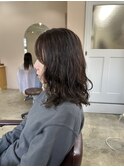ニュアンスパーマ×オリーブグレージュ