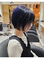 エイト 福岡天神店(EIGHT fukuoka) ショートボブ×ブルーラベンダー