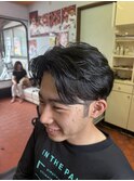 毛流れセンターパート