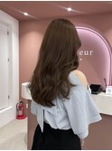 シフォンカラー9トーンの美髪