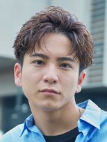 フィフス(fifth) フェザーパーマメンズフェザーショートヘアセンターパート原宿