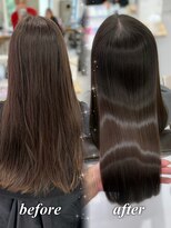 ハピネス 梅田茶屋町店(HAPPINESS)&nbsp;韓国風/レイヤーカット/顔周り/顔まわり/髪質改善/ベージュ