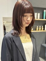 ラミエバイメルト 下北沢(lamie by melt)&nbsp;ブリーチなし艶感ラベンダーくすみブラウンベージュレイヤー小顔