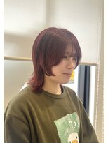 ニューヨークニューヨーク 阪急高槻店(NYNY)&nbsp;ワインレッドウルフカット