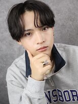 ライズ 渋谷店(RISE) 七三センターパートアップバングニュアンスパーマ