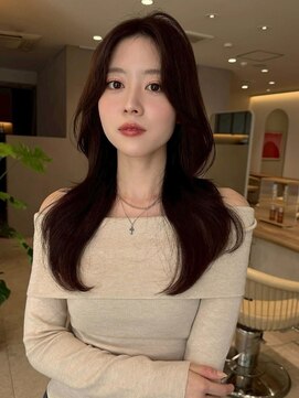 ジーナ 流山おおたかの森(Zina) 髪質改善＊ダークアッシュレイヤーロング＊美髪【Zinaおおたか】