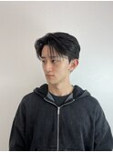 ダウンパーマ　センターパート　ニュアンスパーマ