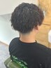 カット＋ツイストスパイラル・スパイラルパーマ＋シェービング　￥11000