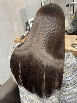 ケンジ 平塚ラスカ店(KENJE) 髪質改善/セミロングレイヤー/くびれロング/ダークグレージュ