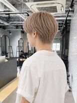 ブルー(BLUE)&nbsp;men's メンズカット マッシュショート ブリーチ【mt___213r】