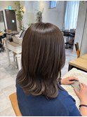 結べる長さのボブ/ミルクベージュ/髪質改善トリートメント
