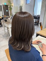 ラボヌールヘアーグレース 門前仲町店(La Bonheur hair grace)&nbsp;結べる長さのボブ/ミルクベージュ/髪質改善トリートメント