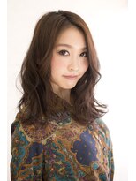 ハナブサ 田上店(HANABUSA)&nbsp;大人可愛い暗髪・ゆるふわパーマスタイル