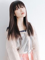 フィルムス 銀座(FILMS)&nbsp;黒髪/グレーベージュ/レイヤーロング/前髪パーマ