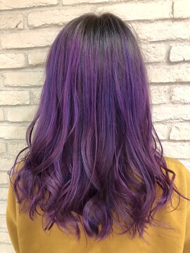 コル(CoL) ◇派手髪パープル×ブルー◇